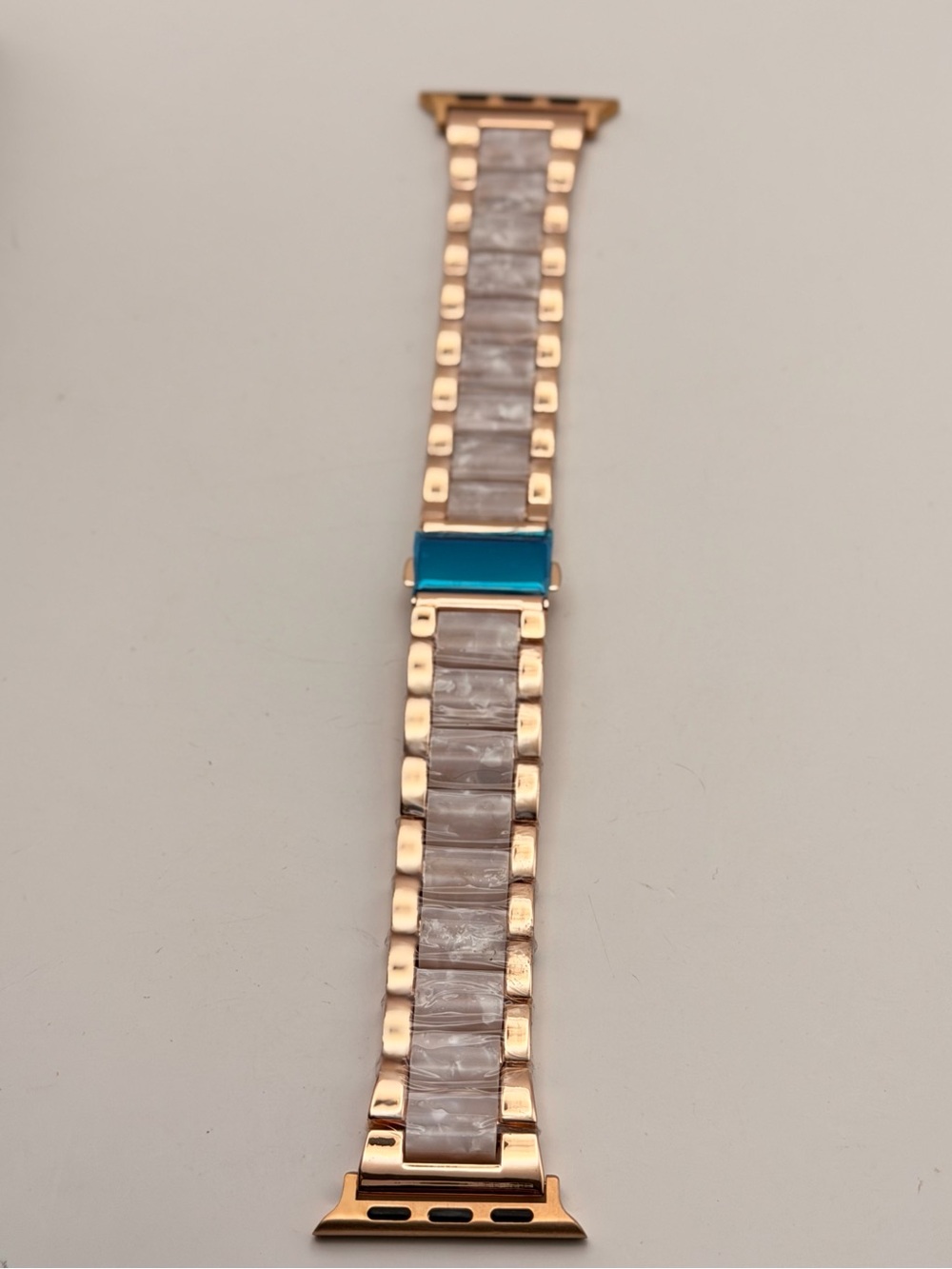 Apple Watch Gold Stainless Steel Band and Marble 42/44/45/46/49, New